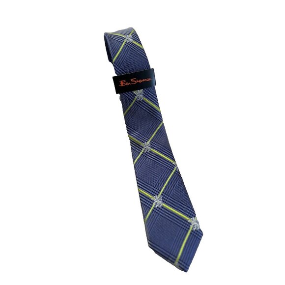 Ben Sherman Silk Tie Blue Green - Picture 1 of 2